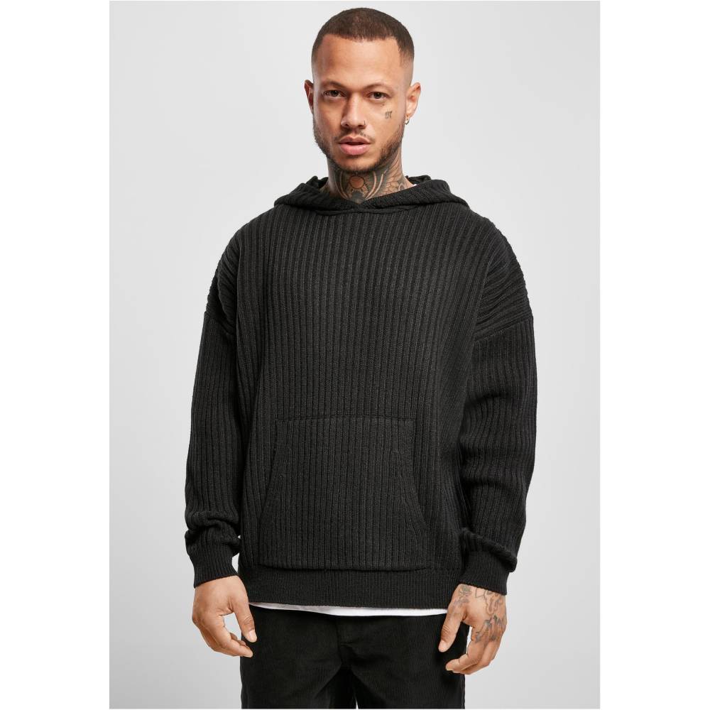 Urban Classics - Knitted Hoodie/trui - Zwart
